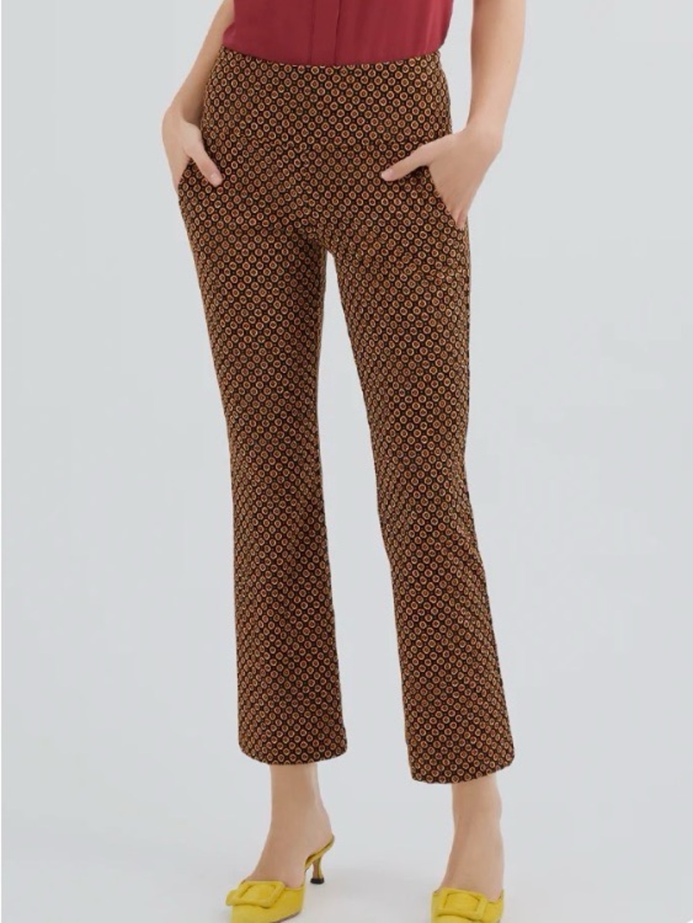 CAbi Dandy Printed Flare Pants